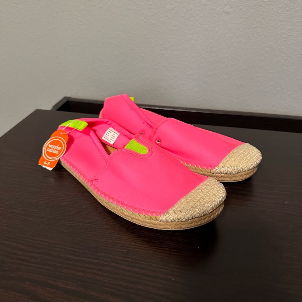 Pink Espadrille water Shoes